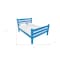Homeroots Caribbean Blue Solid Wood Twin Bed Frame 546936 - alternate 3