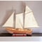 Homeroots 28" Wood Brown America 1851 Yacht Hand Painted Sculpture 402244 - alternate 2