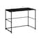 Homeroots 40" Black Wood and Metal Sled Computer Desk 489830 - alternate 1
