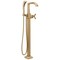 Delta Stryke Floor Mount Tub Filler Trim, 11.84 in, Lumicoat Champagne Bronze T47766-CZ-PR-FL - alternate 1
