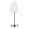 Jonathan Y Carson 12.75" Modern Minimalist Iron Rechargeable Integrated Portable LED Table Lamp, Nickel/White JYL7110A - alternate 4