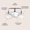 Jonathan Y Sandrine 17.5 in. 2-Light Iron/Seeded Glass Cottage Rustic LED Vanity Light, Chrome JYL7527B - alternate 3