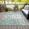 Homeroots 3' X 5' Sage And Ivory Abstract Washable Indoor Outdoor Area Rug 612695 - alternate 3