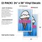 Signmission Ice Cream, Vinyl Decals Only 24 Inch x 36 Inch, Vinyl Decal, 2PK DSB-2436-2PACK-Ice Cream 1 - alternate 2