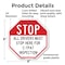 Signmission Stop All Drivers Must Stop Here For, 6 Inch X 6 Inch, Plastic Sign OC-P-6-243 - alternate 5