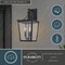 Vaxcel Cottage Grove, 21 in H, Black Outdoor Wall Sconce, 3-Light, Clear Glass T0818 - alternate 3