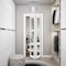 Sartodoors Sliding Closet Bi-fold Doors, Lucia 2555 White Silk with Clear Glass, Sturdy Tracks Moldings Trims LUCIA2555BF-WS-64 x 80 (2* 32x80) - alternate 5