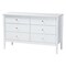 Baxton Studio Lucera Mid-Century White Queen Size 4-Piece Bobbin Bedroom Set 257-14016-14127-14121-14121-ZORO - alternate 2