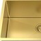 Homeroots 10in X 27in Gold Stainless Steel Undermount Kitchen Sink 719939 - alternate 2