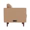 Flash Furniture HERCULES Artemis Cognac LeatherSoft Reception Sofa w/4 AC Outlets/2 USB/2 USB-C Ports ZB-8921-3S-COGNAC-GG - alternate 3