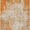 Homeroots 9' X 12' Orange And Ivory Abstract Washable Indoor Outdoor Area Rug 612344 - alternate 2