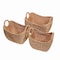 Happimess Nellie Farmhouse Classic Hand-Woven Hyacinth Storage Boat Baskets with Handles, Natural, 3PK BSK2002A-3SET - alternate 3
