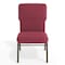 Flash Furniture Advantage Burgundy Pattern Discount Church Chair, 21" Wide EPCHT-100 - alternate 6