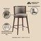 Manhattan Comfort Evalyn Barstool in Taupe - Set of 2 2-BS024-TP - alternate 3