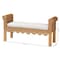 Bali & Pari Reiko Scalloped Natural Rattan Accent Bench 259-14133-ZORO - alternate 2