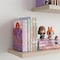 Acrimet Clear Plastic Bookends 1 Pair, Book Holder (Clear Purple), 2PK 290.5 - alternate 4