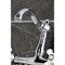 Kingston Brass Two-Handle Wall Mount Bridge Kitchen Faucet, Polished Chrome KS3251PX - alternate 4