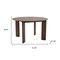 Homeroots 51" Brown Solid Wood Round Top Dining Table 712180 - alternate 3