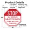 Signmission Stop All Vehicles Subject to Search, 10 Inch X 10 Inch, Plastic Sign OC-P-10-244 - alternate 4