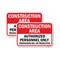 Signmission Construction Area Authorized Personnel Trespassers, 18'' X 24'' 2 Signs, Heavy Gauge Aluminum, 2PK A-1824-2PACK-25272 - alternate 1