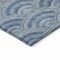 Homeroots 10' X 14' Denim Blue Navy Blue And Ivory Geometric Washable Indoor Outdoor Area Rug 615199 - alternate 2