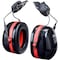 3M Peltor Peltor Optime 105 Hard Hat-Mounted Earmuffs, Passive Protection, NRR 27 dB, Foam, Black/Red H10P3E - alternate 1