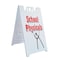 Signmission School Physicals, A-Frame & 2 Decals Installed, Heavy-Duty Plastic Frame SBHD-D-2436-School Physicals - alternate 1