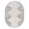 World Rug Gallery Bohemian Stripe Stain Resistant Area Rug 5 ft x 7 ft Oval Cream 385CREAM5OV - alternate 3