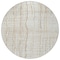 Homeroots 8' Ivory Brown And Gold Round Striped Washable Indoor Outdoor Area Rug 597399 - alternate 3