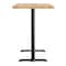Flash Furniture Bennett 30 in x 48 in Solid Wood Indoor Tabletop in Natural with Dual 5 in x 22 in Bar GSF-REC3048-NAT-T0522B-GG - alternate 3