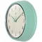 Infinity Instruments Retro Round Metal Wall Clock, Pastel Green, 9.5 in 10940PG - alternate 4