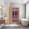 Saunaspa Infrared Cabin Sauna, Canadian Hemlock Wood, Low EMF Heating Panels, Chromotherapy, Glass Door MNSC0022-2P - alternate 2