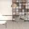 Homeroots 55" Ivory and Black Solid Wood Writing Desk with Two Drawers 520653 - alternate 3