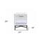 Homeroots 20" X 18" X 26" White And Black Wooden Nightstand 319110 - alternate 2