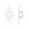 Ntn Stainless Steel Two Bolt Flange SUCFL207 - alternate 2