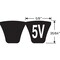 Gates Banded Narrow V-Belt, Super HC PowerBand, 5V710, 5V, CR, 71 in, 2-11/16 in Top Width 4/5V710 - alternate 2