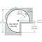 Knape & Vogt Lazy Susan, Polymer, White, 28 in W, 33 in H, 28 in L KV.PPN28SW - alternate 2