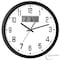 Clockswise 14-inch Wall Clock, Non-Ticking Analog & Digital with Temperature Display Battery Powered,  QI004749.BK.14 - alternate 2