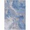 Homeroots 5' X 8' Blue And Ivory Abstract Washable Indoor Outdoor Area Rug 617621 - alternate 3
