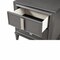 Homeroots 29" Dark Gray Solid Wood and Wood Two Drawer Nightstand 399260 - alternate 2