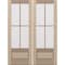 Doornmore G7504, 74.5" x 98" ( 2x36" Door) Left Hand, Mahogany SDL 4 Lite, 3/4 Lite Exterior Door G7504-SW-3696_2_LI - alternate 3