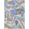 Homeroots 10' X 14' Brown Teal Blue And Ivory Geometric Washable Indoor Outdoor Area Rug 617955 - alternate 3
