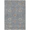 Homeroots 9' X 12' Denim Blue Ivory And Coral Floral Washable Indoor Outdoor Area Rug 604771 - alternate 4