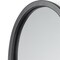 Homeroots 19" Black And Clear Glass Bottle Metal And Mirrored Glass Oval Wall Vase 608652 - alternate 4
