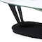 Homeroots 36" White And Black Faux Marble And Metal Oval Coffee Table 554270 - alternate 4