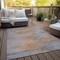 Homeroots 3' X 5' Salmon Gray And Charcoal Abstract Washable Indoor Outdoor Area Rug 587176 - alternate 4