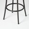 Homeroots Set of Two Brown and Black Faux Leather and Iron Low Back Adjustable Height Swivel Bar Chairs 610395 - alternate 2