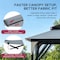 Sunjoy 9.5 ft x 9.5 ft Tan and Black 2-tone Steel Gazebo A101011141 - alternate 3