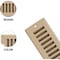 Sierra Grates 2 in. H X 14 in. W 2-Way 45 Degree Louvered, Steel, Brown Toe Space Grille TSG214-BRN - alternate 2
