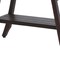 Homeroots 28" Dark Brown Teak Rectangular Shower Bench With Shelf 376690 - alternate 2